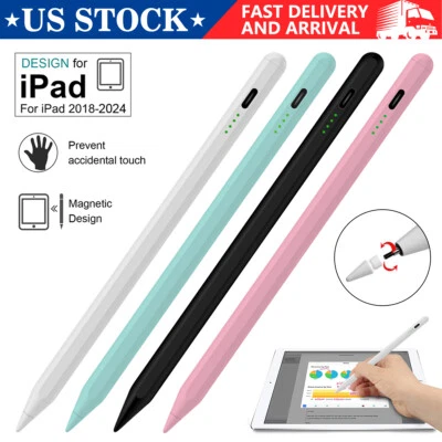 For Apple Stylus Pencil iPad 10/9/8/7/6th Gen Air 5/4/3 iPad Pro 2018-2024 Pen For Apple Stylus Pencil iPad 10/9/8/7/6th Gen Air 5/4/3 iPad Pro 2018-2024 Pen