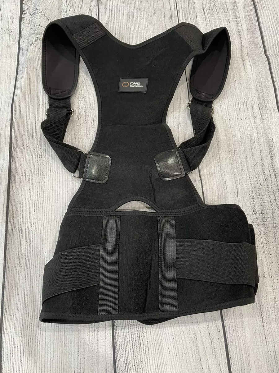 Copper compression posture corrector top