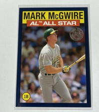 2021 Topps Series 2 1986 All Star Blue Parallel #86AS-32 Mark McGwire