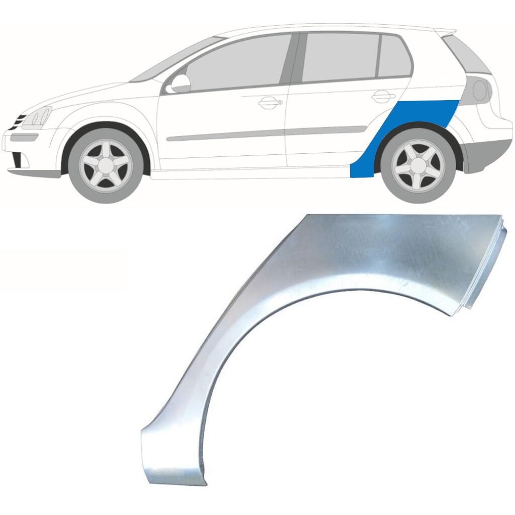 VOLKSWAGEN GOLF 5 2003-2009 REAR WHEEL ARCH REPAIR PANEL REAR WING / LEFT LH
