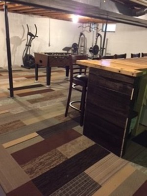 New Shaw Brand Carpet Tile Planks Modular Random Earth Tones Neutral 720 sq ft  