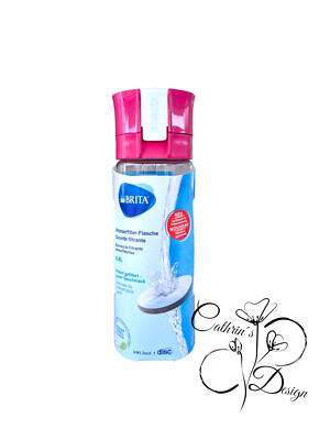 BRITA Wasserfilter-Flasche Fill&Go Vital Pink 0,6L inkl. 1 MicroDisc Filter 