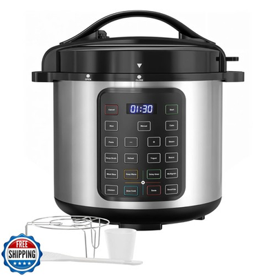 #ad Simple Deluxe 16 in 1 Electric Pressure Cooker 8QT Stainless Ste $97.76