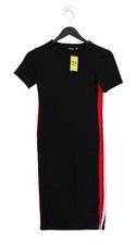 Bershka Women's Mini Dress XS Black Viscose with Elastane, Polyamide Mini
