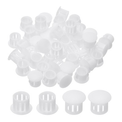 Plastic Hole Plugs, 99 Pcs 2/5''(11mm) Round Plastic Hole Caps, White