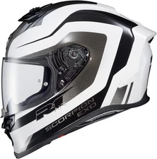 NEW Scorpion EXO R1 AIR HIVE Full Face Motorcycle Street Helmet Wht/Blk All Size