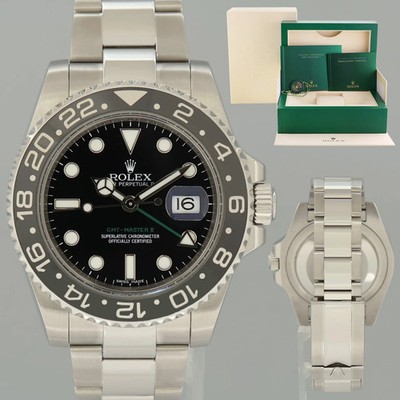 2015 MINT Rolex GMT Master II 116710LN Steel Ceramic Black 40mm Watch Box