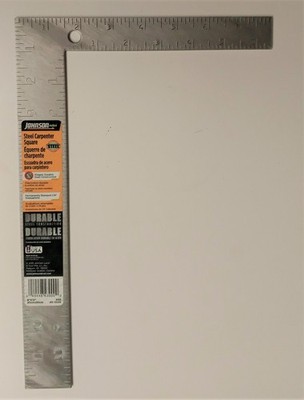 JOHNSON 430 Steel Carpenter's Square 8'' x 12'' USA