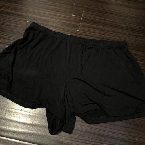 AE Aerie Black Pajama PJ Lounge Soft Stretch Shorts Size Medium