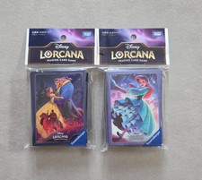 Disney Lorcana TCG Sleeves Beauty the Beast Little Mermaid Ariel set