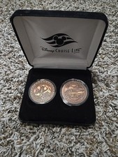 Juego de monedas de quilla Disney Cruise Line monedas de cobre Disney Dream con estuche