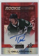 2020-21 O-Pee-Chee Platinum Rookie Red Prism 8/50 Ty Dellandrea #R-TD Auto 06xl