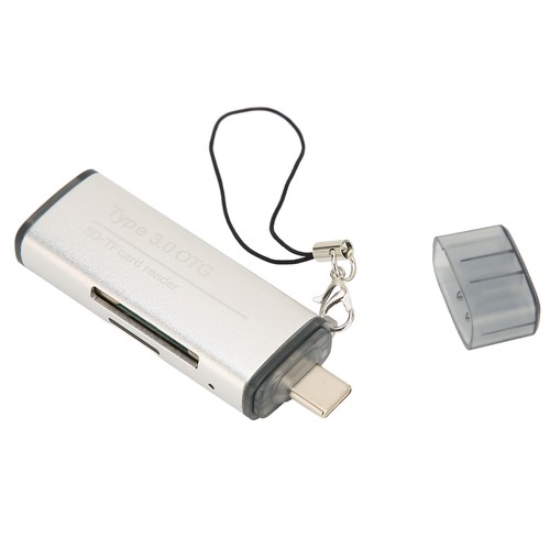 Memory Card Reader Plug And Play USB C 3.0 OTG Storage Card Reader With Lany NEW - Afbeelding 6 van 12