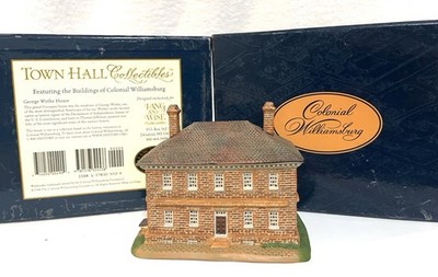 RARE! New. Lang & Wise GEORGE WYTHE HOUSE Williamsburg Miniature 28489704 