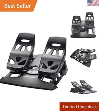 TFRP Flight Rudder Pedals Realistic Flight Simulator Controls with Sliding ...