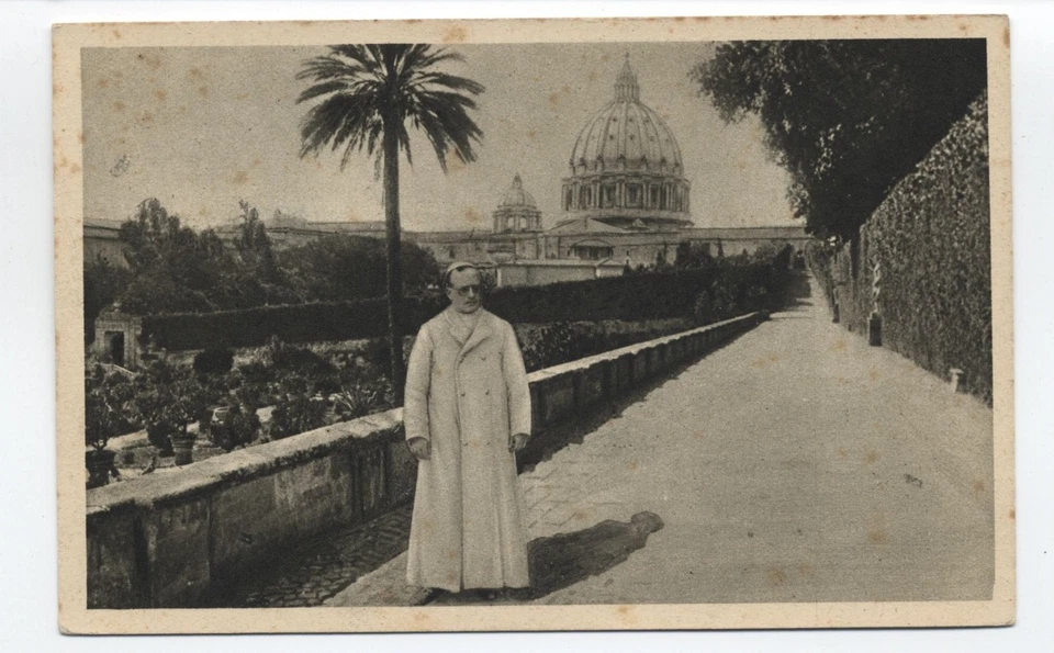 1939 Vatican City postcard machine cancel, pope Pius XI [y10468] - Image 2 of 3