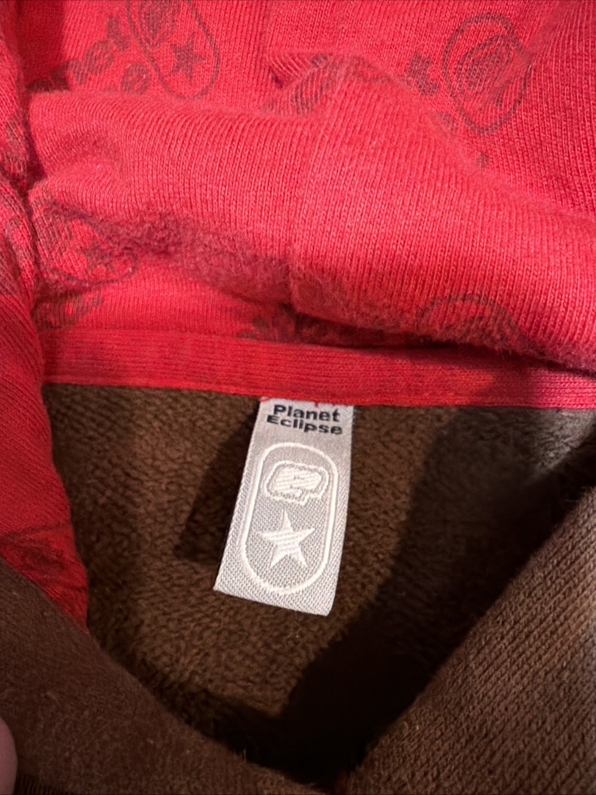 Planet Eclipse Unity Pullover Brown Hoodie Long S… - image 11