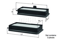Mahle LA 679/S Innenraumfilter, Frischluftfilter, Pollenfilter FüR Peugeot 806 (