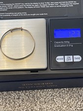 9ct Gold Used Plain Babies Christening Bracelet, Bangle 1.22 Grams, not scrap