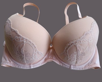 Pretty Secrets Blush Pink Boost gepolsterter Spitzen BH UK 36D