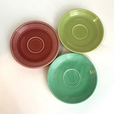 Fiestaware Set of 3 Saucers 6"