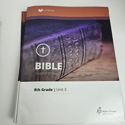Lifepac Grade 8 Homeschool Curriculum Kit Bible Lightly Used - Foto 12 di 19