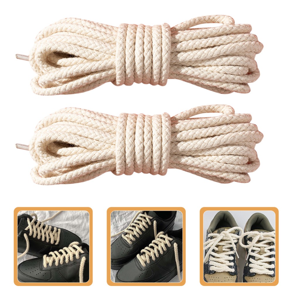 APL 2 Pezzi Lacci Intrecciati per Scarpe Uomo Sneakers Corda Spessa