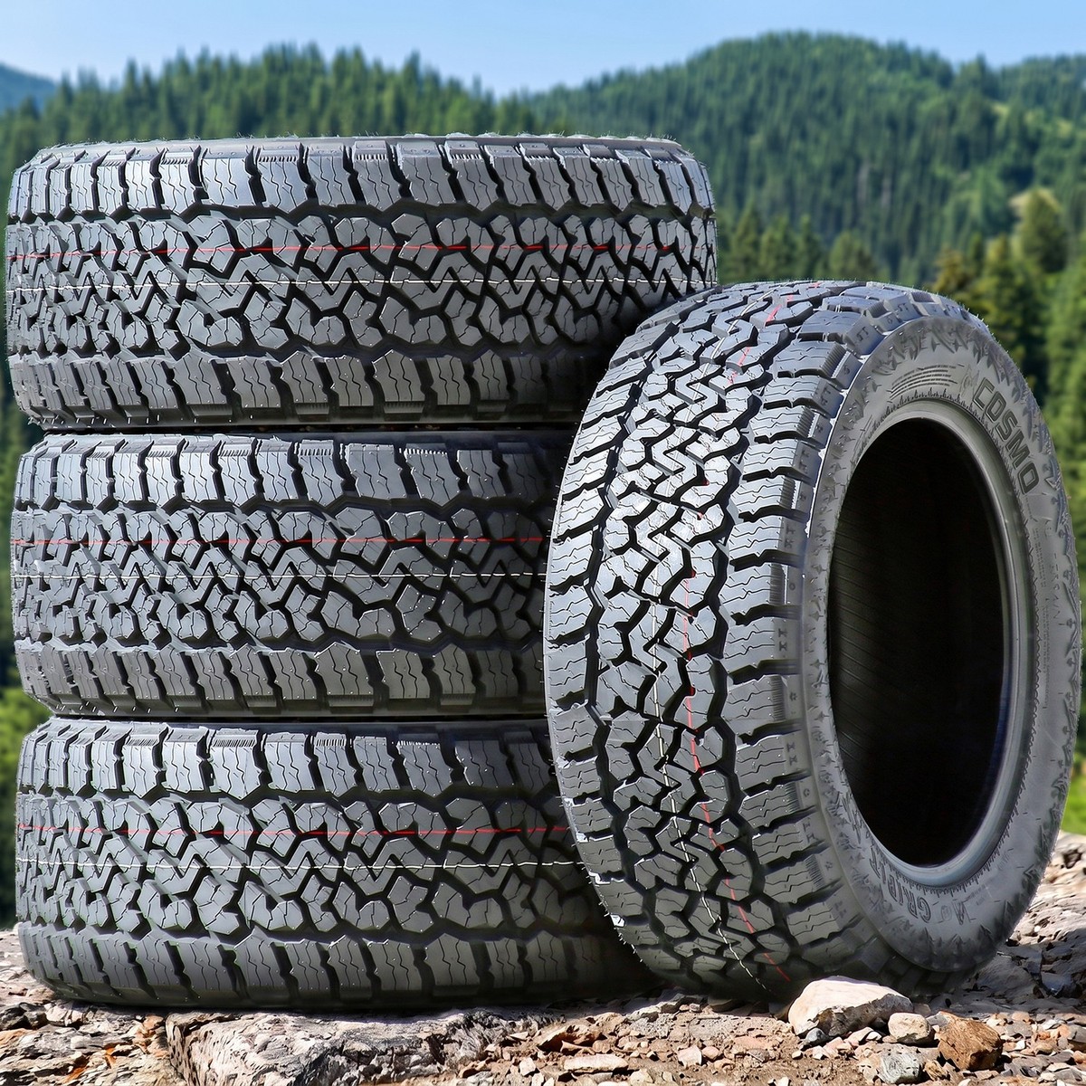 4 Cosmo Gripit XT 35X12.50R20 125R F 12 Ply X/T Tires 50k Mi
