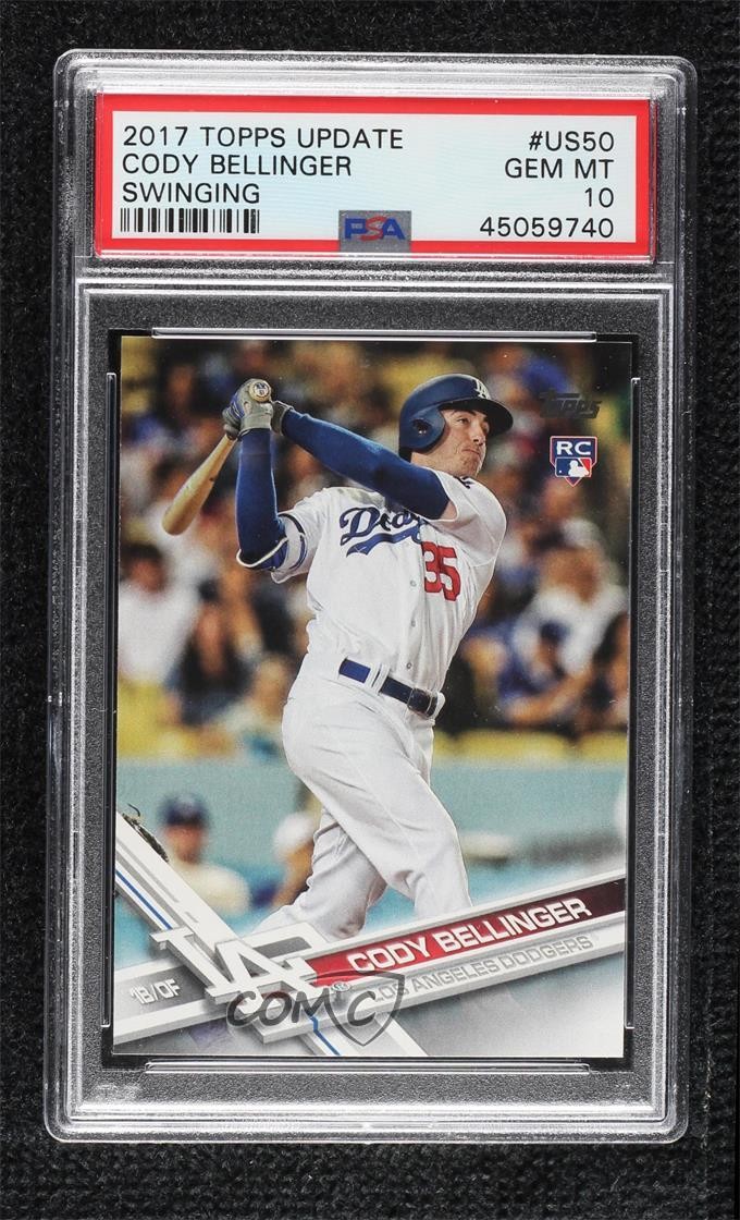 2017 Topps Update Cody Bellinger (Batting) #US50 PSA 10 GEM MT 3gq