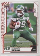 2020 Upper Deck CFL Red 42/165 William Powell #132 0cv6