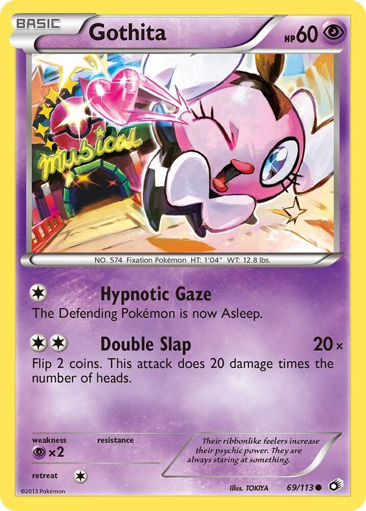 Pokémon TCG Gothita Legendary Treasures 69/113 Common NM/M Psychic Fixation