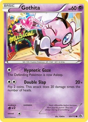 Pokémon TCG Gothita Legendary Treasures 69/113 Common NM/M Psychic Fixation