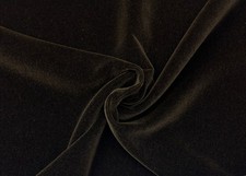 BEACON HILL PLUSH MOHAIR CHOCOLATE BROWN VELVET UPHOLSTERY FABRIC BY YARD 55"W