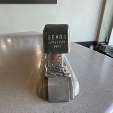 Sears 86N1 Standard Stapler, Supply Dept Commercial Desk Stapler, Silver