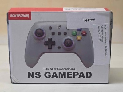 ECHTpower NS Gamepad for Nintendo Switch, PC, Android - Model ES01 in Gray