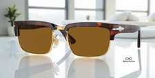 PERSOL PO3354S 24 33 Tortoise Brown Gold Brown 54 mm Unisex Sunglasses