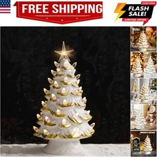 Ceramic Christmas Tree, Christma Tree with LED Lights, Christmas Tree Light U...