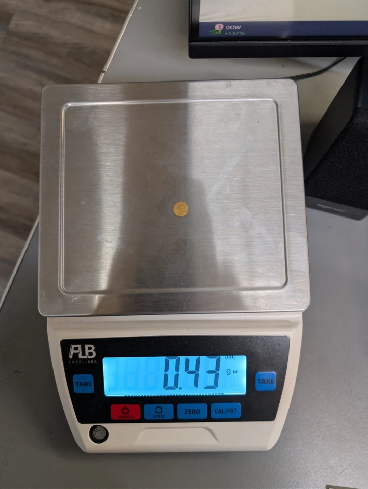 Ficha de oro de California 1859 octágono Foto 3 de 3