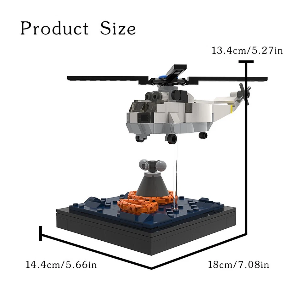 Hot Sale Recovery Mission with Helicopter 377 Building Toys Set Build Moc - Image 3 of 4