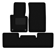 Fu&szlig;matten Automatten Velours Schwarz f&uuml;r Mercedes G W461 1978-2008 3-tlg