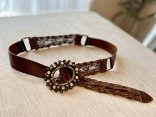 LEATHEROCK Tan Leather Belt 42in Long