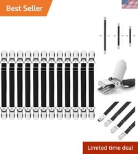 12 Pcs Bed Sheet Clips Straps Sheet Corner Straps Holder Adjustable Mattress ...