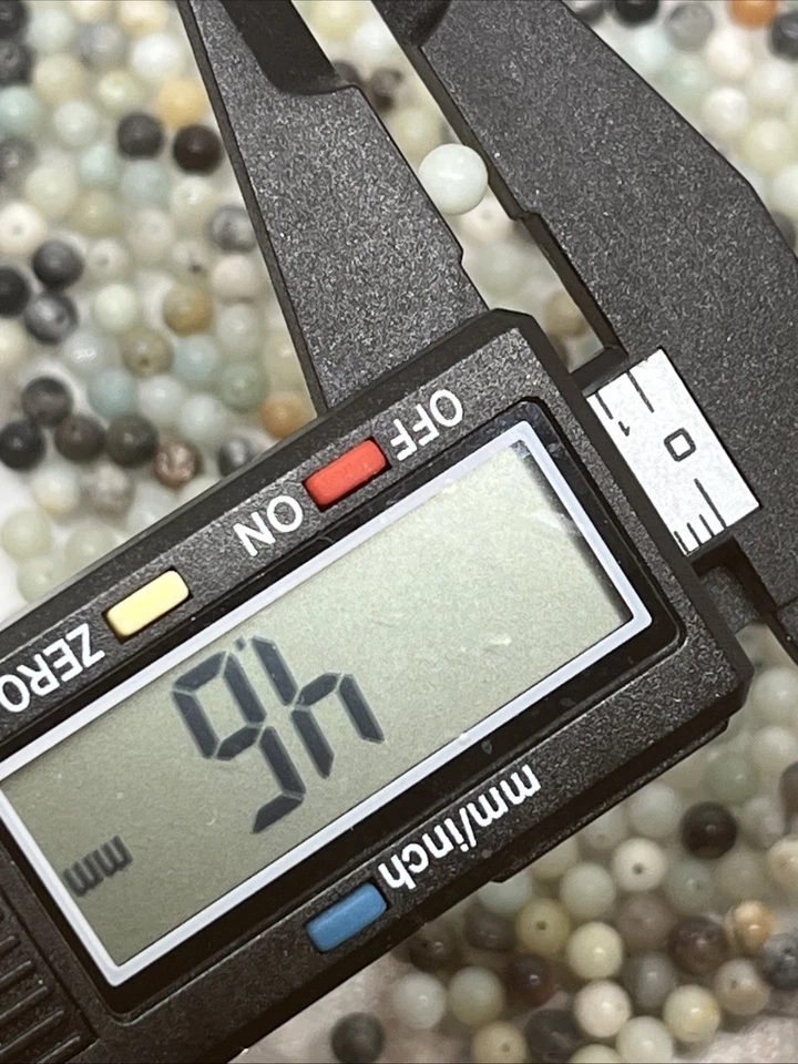 Amazonit Perlen Rund Mit Loch 100 Stück 4 mm Edelstein Heilstein Kristall DIY - Bild 4 von 4