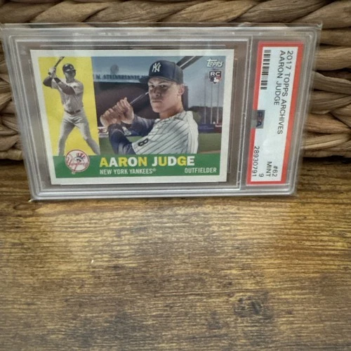 2017 Topps Archives #62 Aaron Judge RC ROOKIE CARD PSA 9 MINT YANKEES MVP WBC
