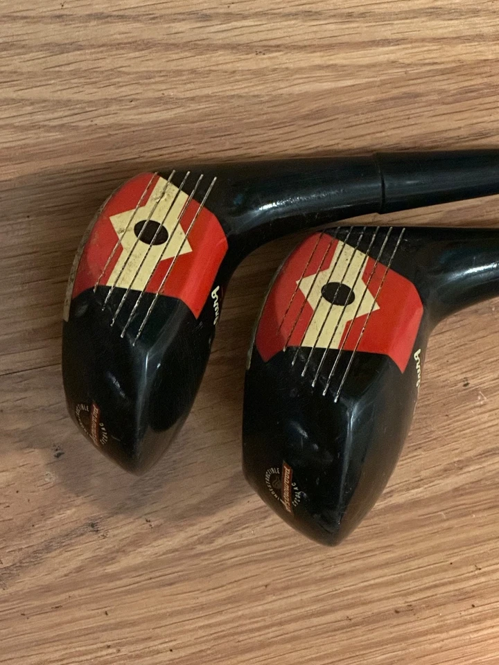 LEFT HANDED VINTAGE RAM Bob Rosburg Star Flite 1 and 3 wood (set of 2) steel - Image 3 of 4