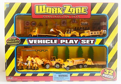 #ad #ad JA RV INC Workzone Construction Toys Vehicle Play set 32 Pieces Accessories 3 $12.59