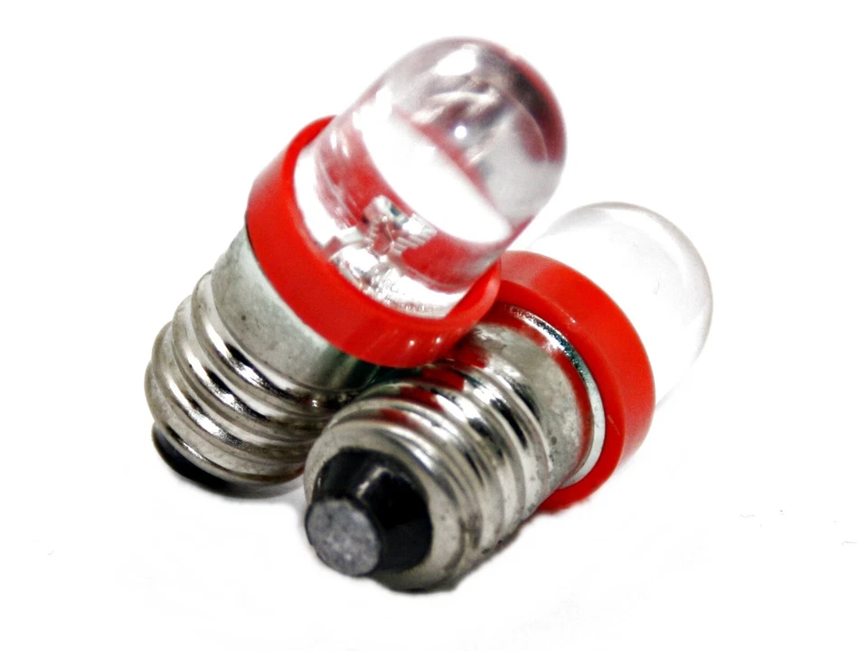 E10 LED 6V 12V Fassung Schraubsockel Weihnachtsstern Advent Ersatz warmweiß rot