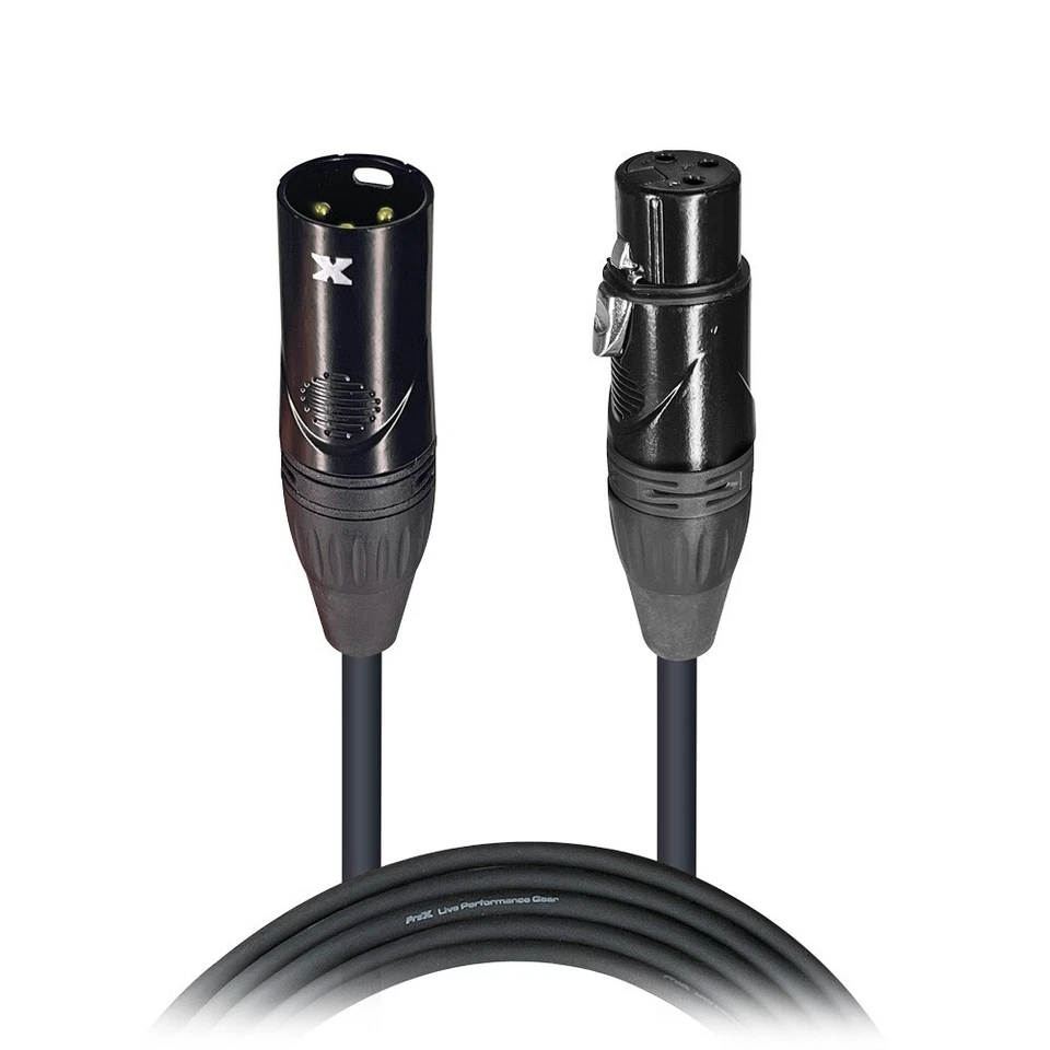 10x ProX XC-MIC05 5" Balanced XLR3-F to XLR3-M High Performance Microphone Cable - Image 2 of 2