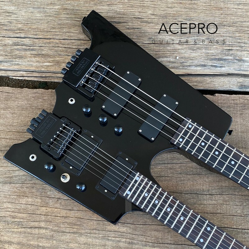◆6st Headless Guitar See Thru Black schecter-synyster-gates-custom
