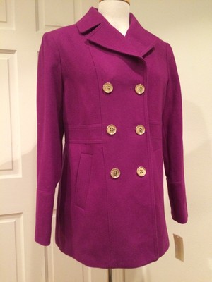 purple peacoat